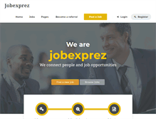 Tablet Screenshot of jobexprez.com
